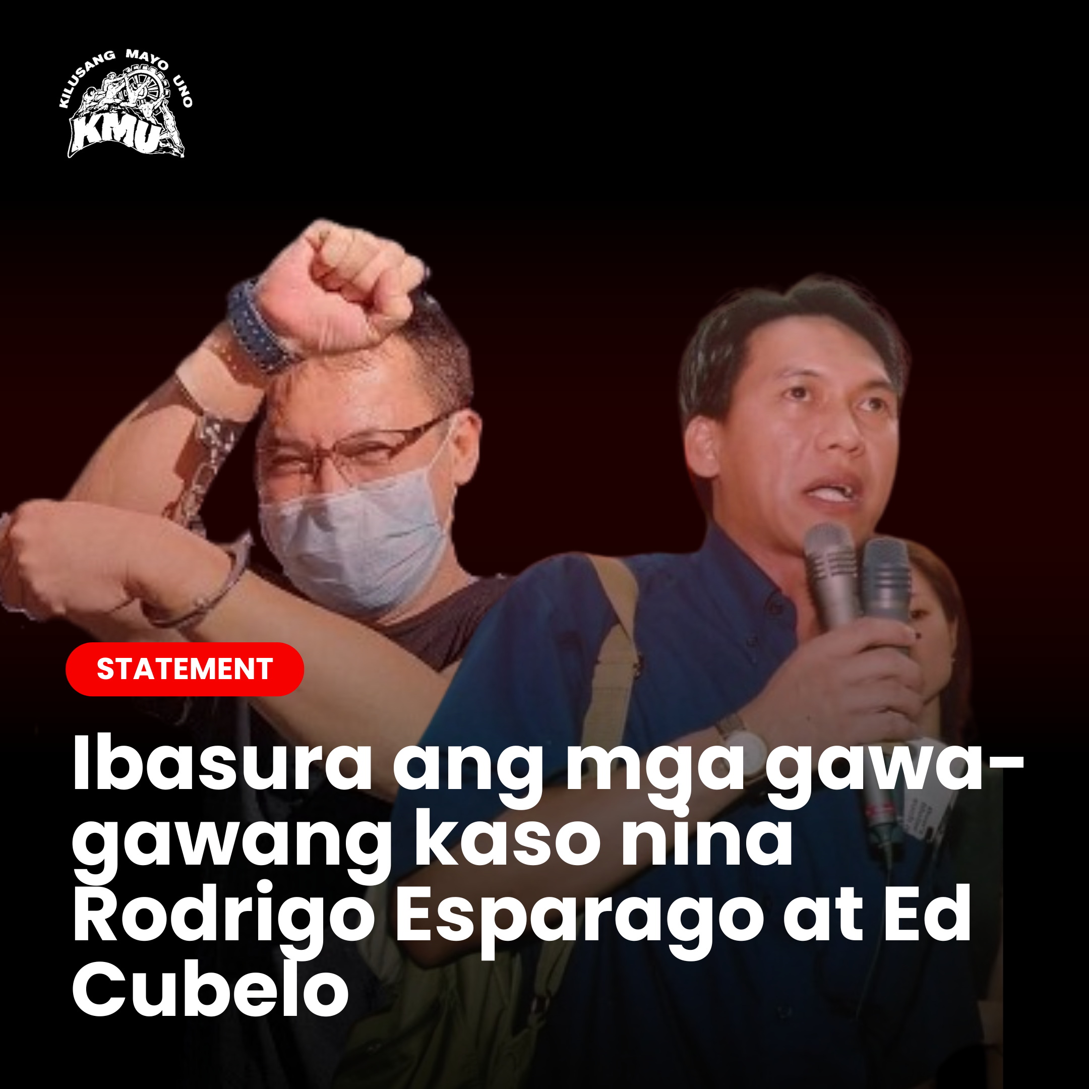 Ibasura ang mga gawa-gawang kaso nina Rodrigo Esparago at Ed Cubelo!